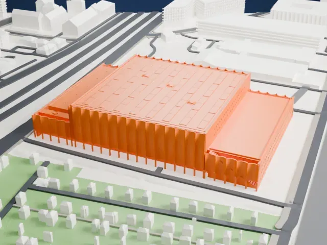 Swiss Life Arena model, West view