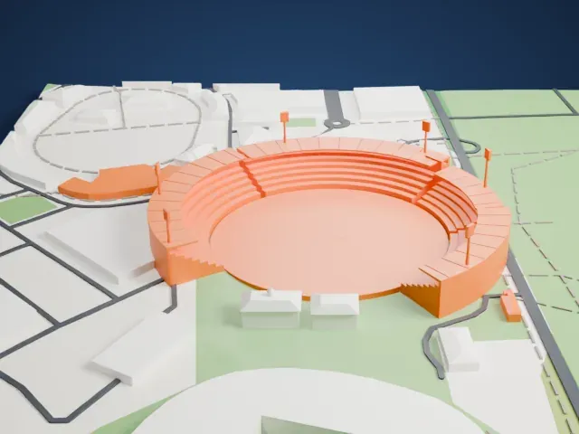 Sydney Cricket Ground model, North view
