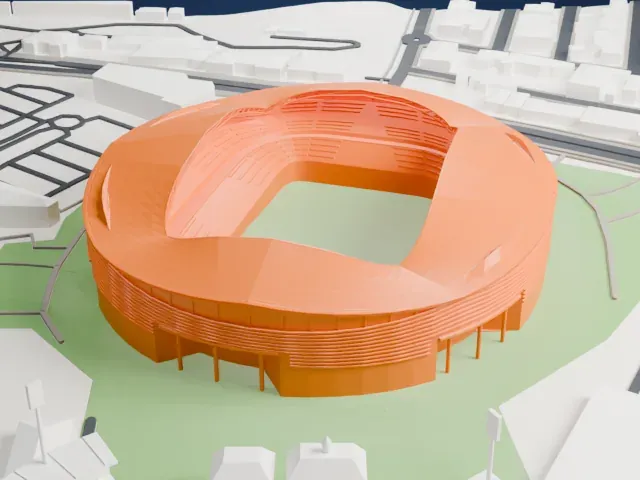 Sydney Football Stadium (2022) model, South view