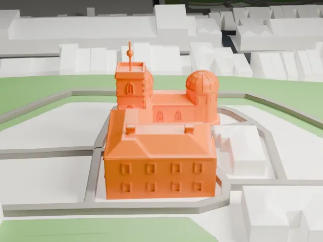 Sydney Observatory model, East view