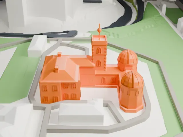 Sydney Observatory model, North view