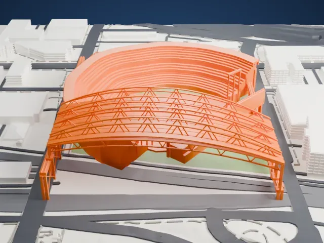 T-Mobile Park model, East view