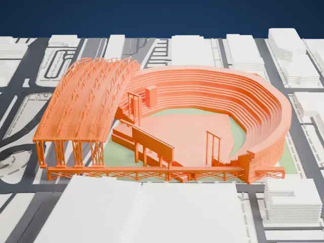 T-Mobile Park model, North view