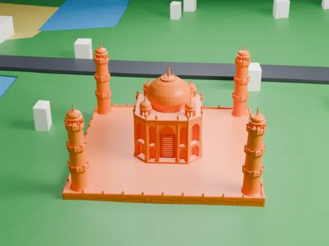 Taj Mahal Bangladesh model, North view