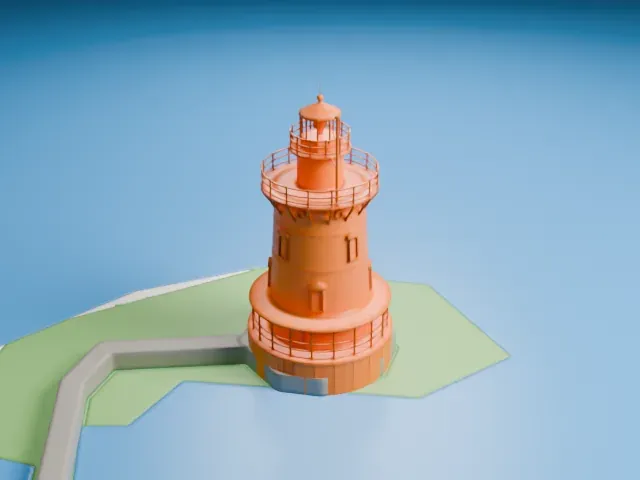 Tarrytown Light model, East view