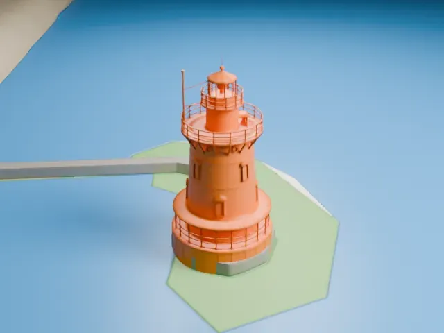 Tarrytown Light model, North view