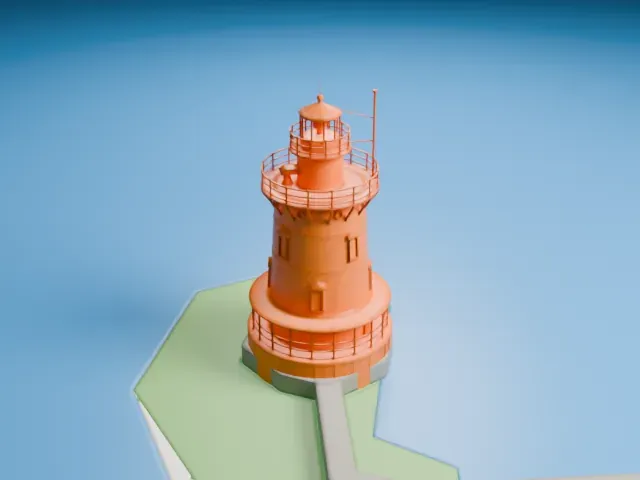 Tarrytown Light model, South view