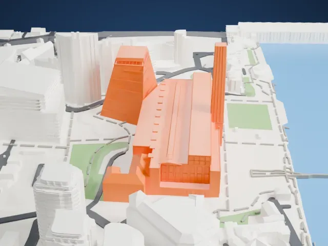Tate Modern model, East view