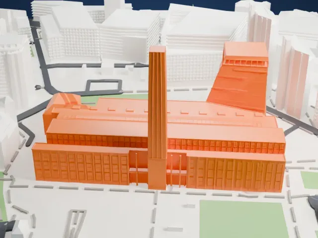 Tate Modern model, North view