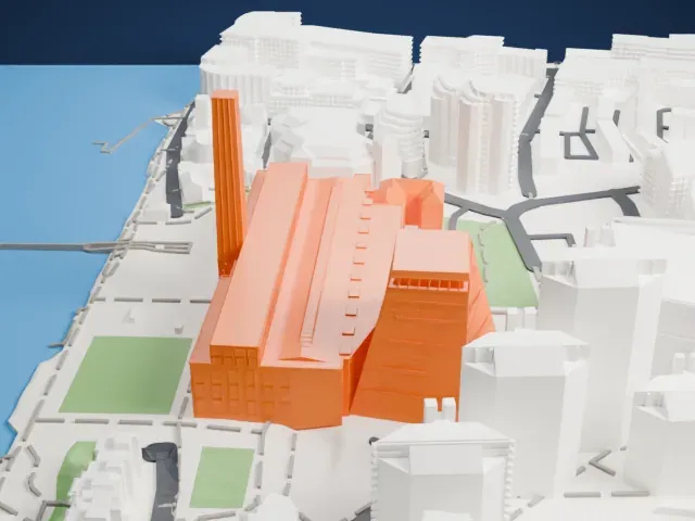 Tate Modern model, West view
