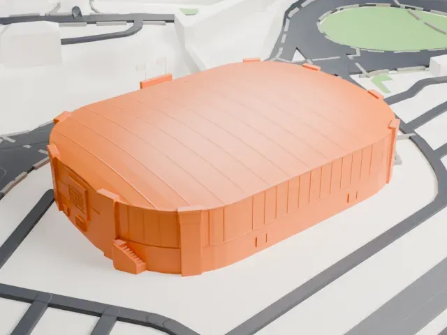TD Station model, North view