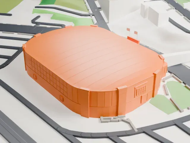 TD Station model, West view