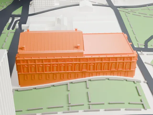 Teatro Colón model, North view