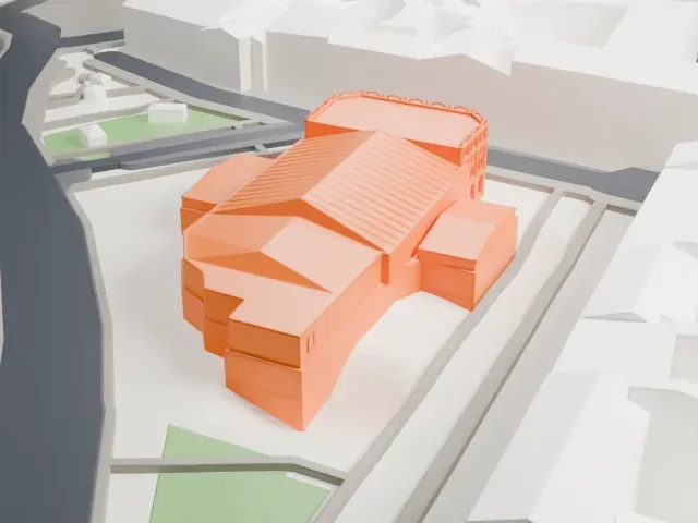 Teatro Dal Verme model, West view