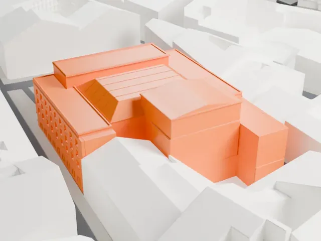Teatro dell'Opera di Roma model, North view