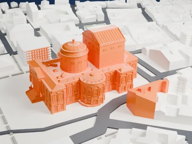 Teatro Massimo model, North view