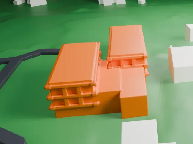 The Aldrich Contemporary Art Museum model, West view