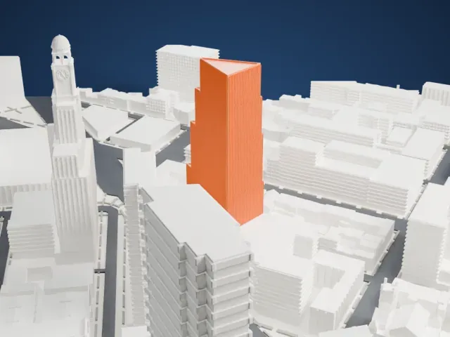 The Alloy Block model, North view