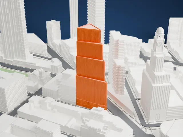 The Alloy Block model, South view