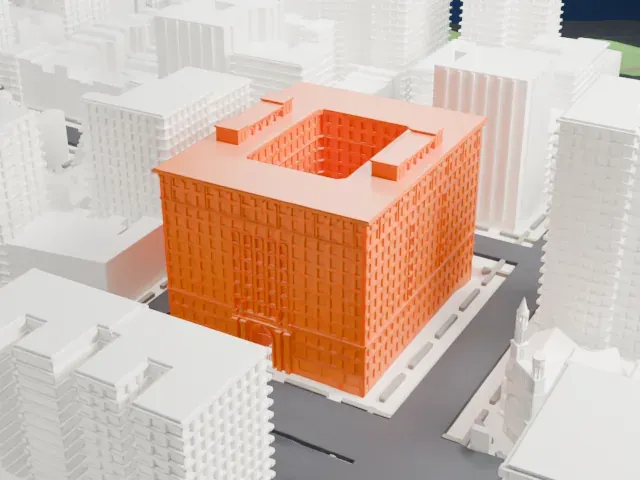 The Apthorp model, East view