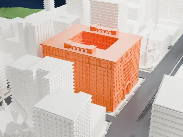 The Apthorp model, South view
