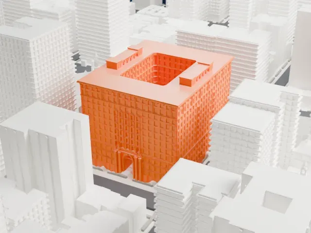 The Apthorp model, West view