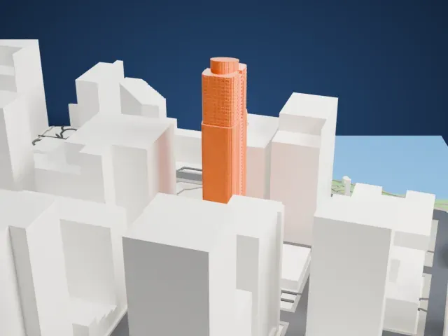 The Austonian model, North view