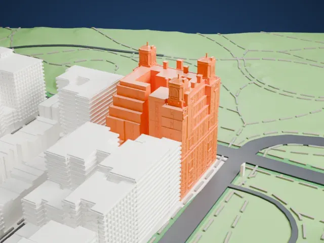 The Beresford model, West view