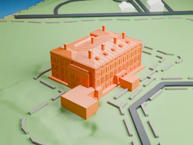 The Breakers model, North view
