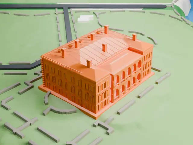 The Breakers model, South view
