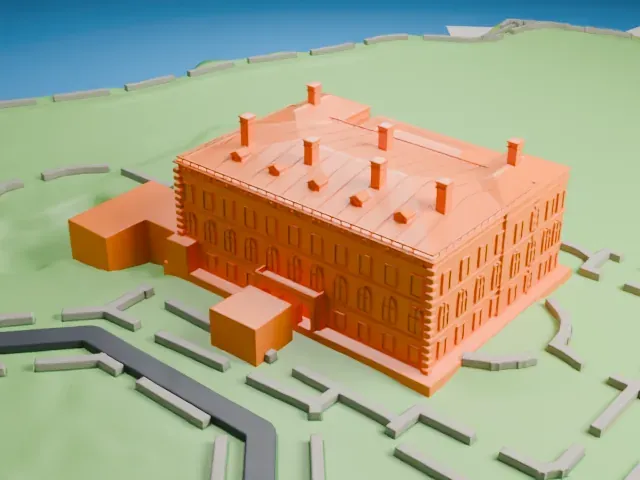 The Breakers model, West view