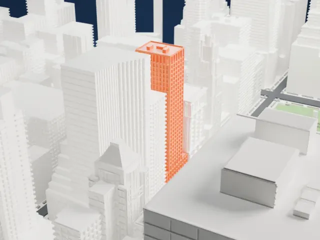 The Bryant model, East view