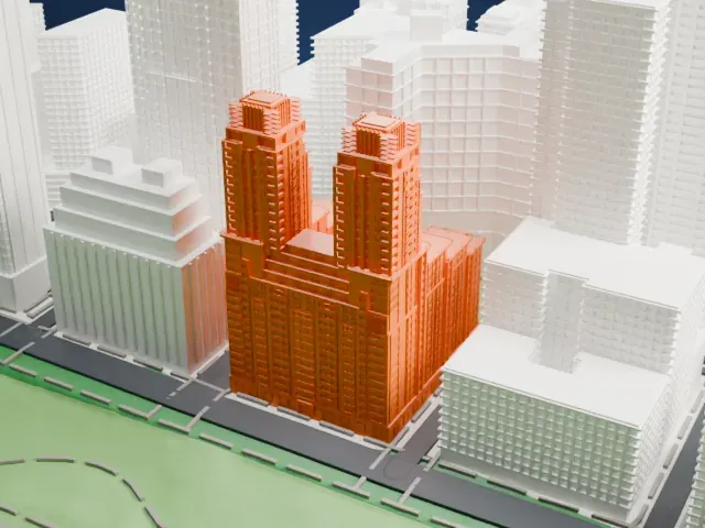 The Century model, East view