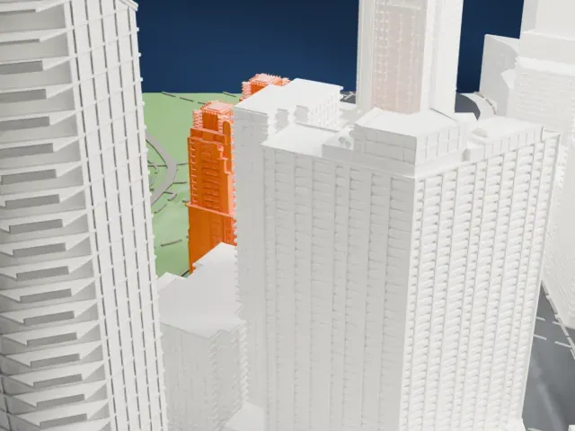 The Century model, North view
