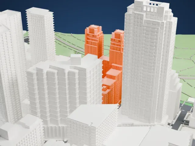 The Century model, West view