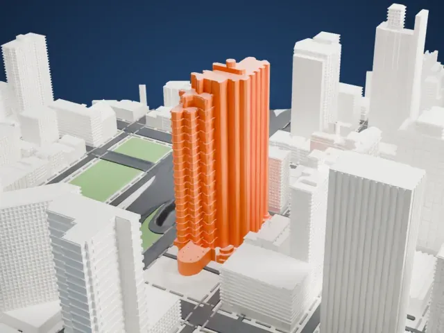 The Corinthian model, East view