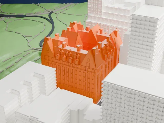 The Dakota model, North view