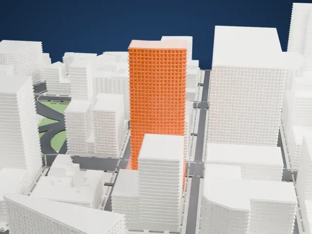 The Dominick model, East view
