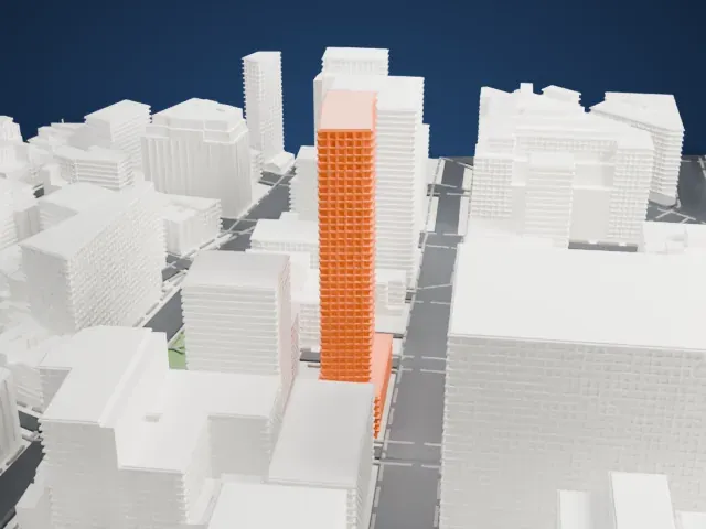 The Dominick model, North view