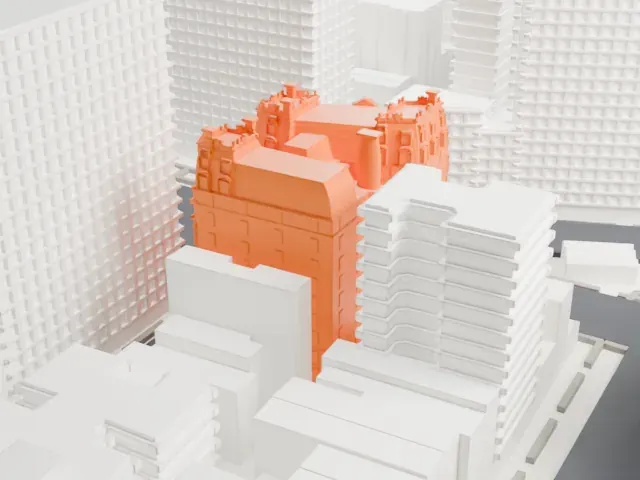 The Dorilton model, East view