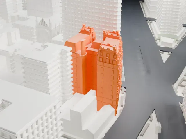 The Dorilton model, North view