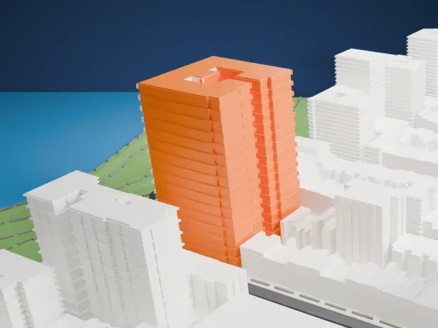 The El Dorado model, North view