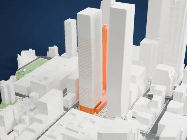 The Eugene model, East view