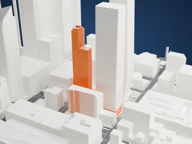 The Eugene model, South view