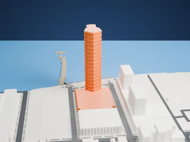 The Greenpoint model, East view