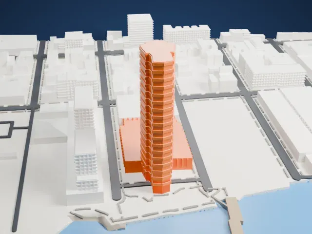 The Greenpoint model, West view