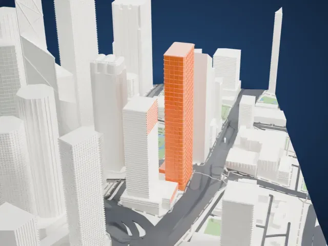 The Henderson model, East view