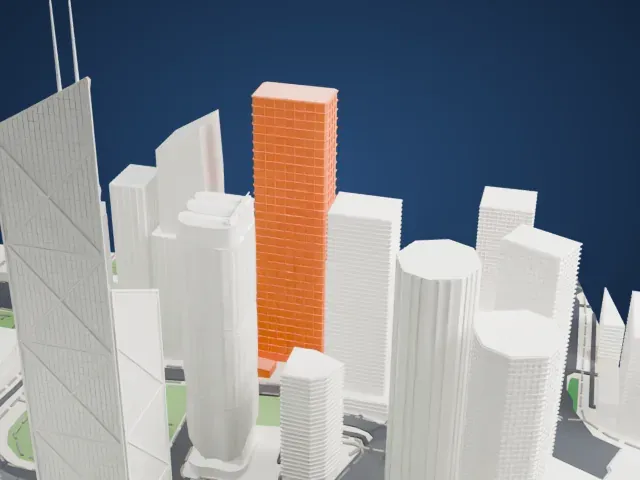 The Henderson model, South view