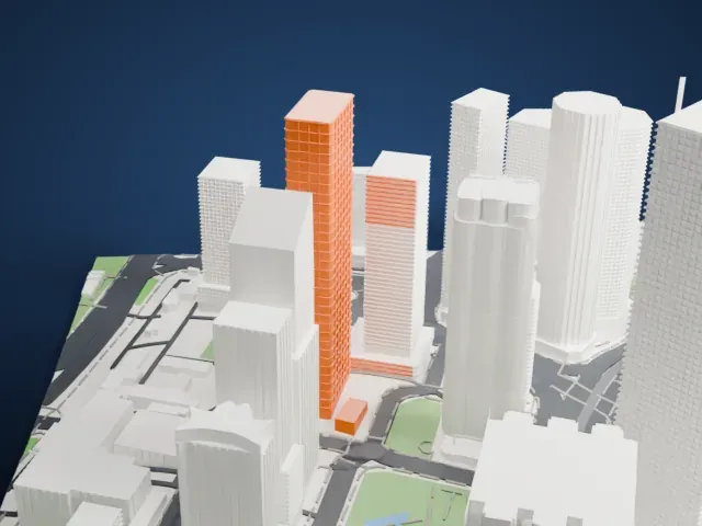 The Henderson model, West view