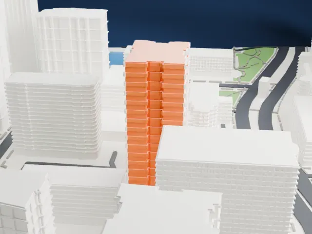 The James Monroe model, North view